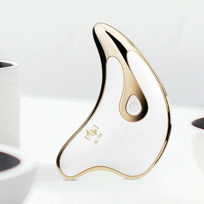 

Электрический массажный инструмент Ms.W для домашнего использования Guasha, косметический аппарат для лифтинга кожи, микротоковая машина для л...