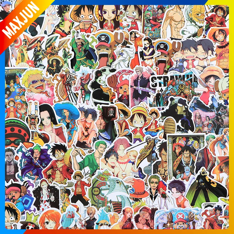 

One Piece Аниме Фигура периферийная Обезьяна D. Luffy стикеры аниме мультфильм чемодан наклейки 120 шт./1 комплект