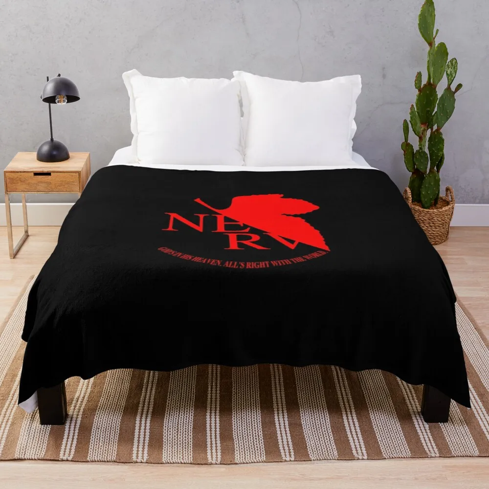

Flannel Baphomet Hypebeast Decor Nerv Logo Throw Blankets