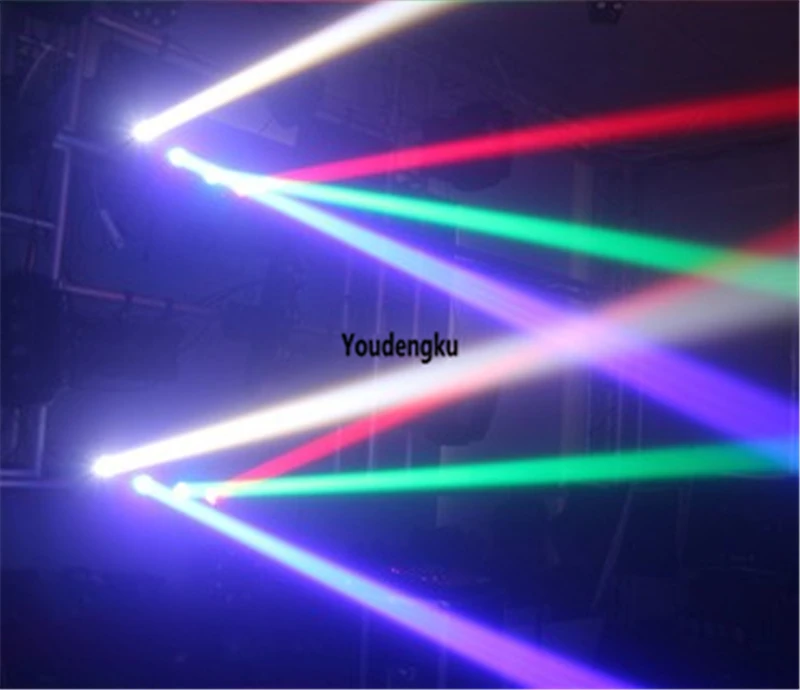 6 шт. светодиодный сканирующий луч с подвижной головкой мытье 4x32 Вт 4 в 1 DMX RGBW