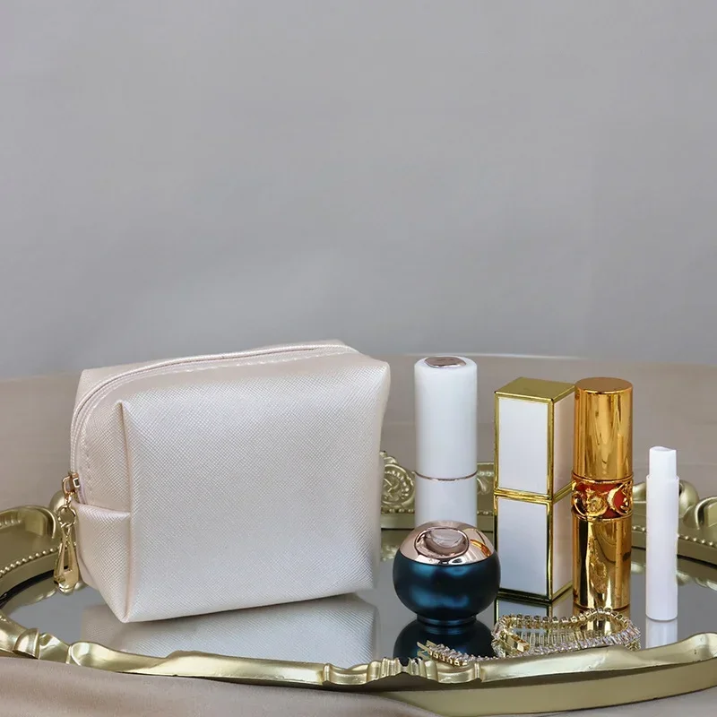 Кожаные косметички для губной помады небольшой косметический органайзер тампон