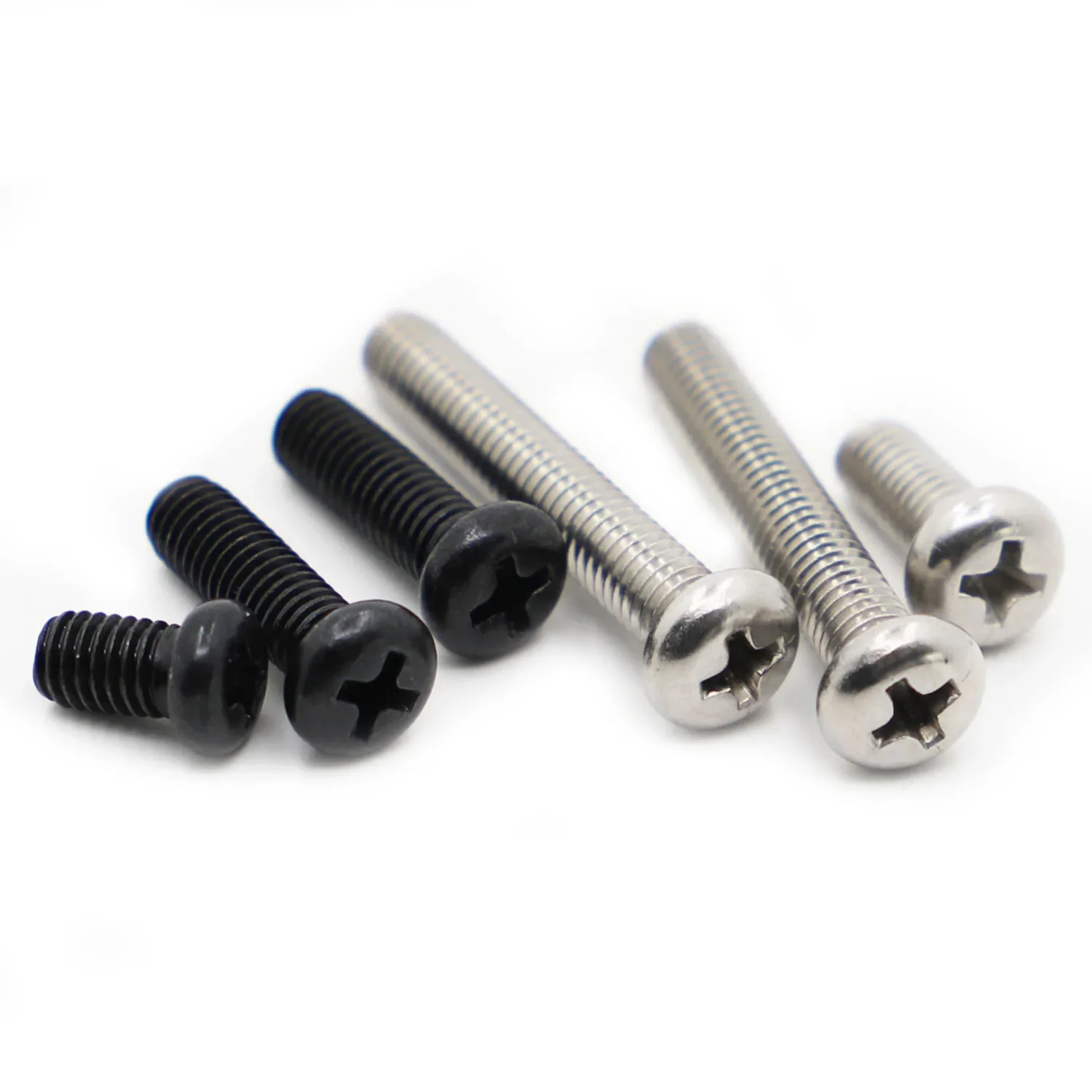 M1 M1.2 M1.6 M2 M2.5 M3 M4 Черная сталь / Нержавеющая 304 Винт с крестообразным шлицем и