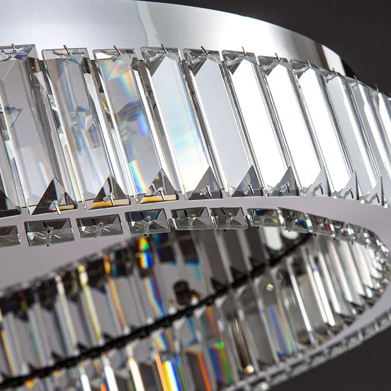 Роскошный круглый стеклянный потолочный светильник простая современная