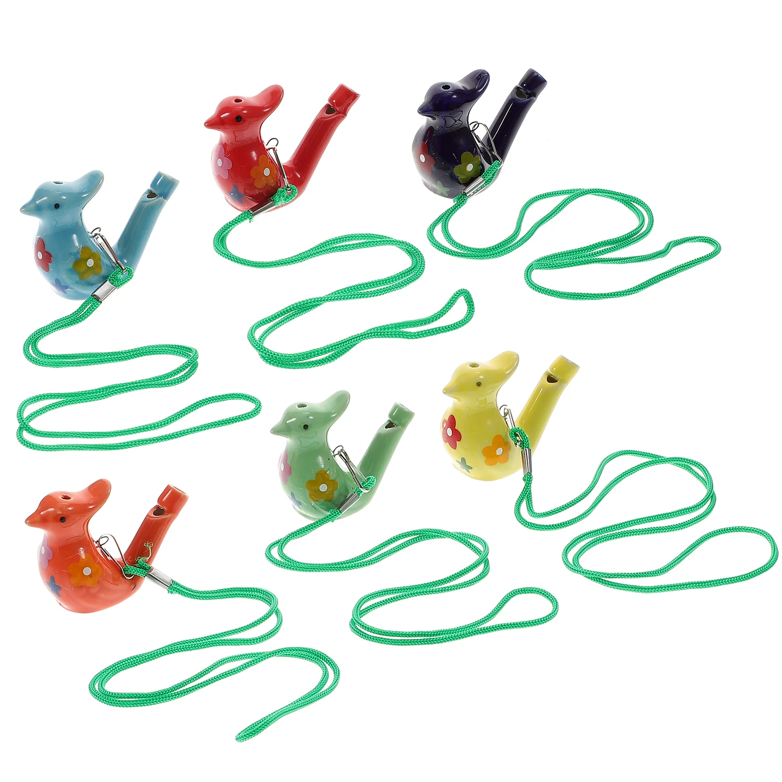 

Whistle Bird Kidswaterwhistles Party Ceramic Noisemakersmusical Slide Porcelain Adults Call Noise Novelty Animal Instrument