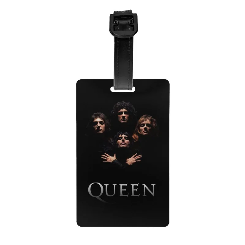 

Freddie Mercury Queen Band Luggage Tag for Suitcases Fashion Baggage Tags Privacy Cover Name ID Card