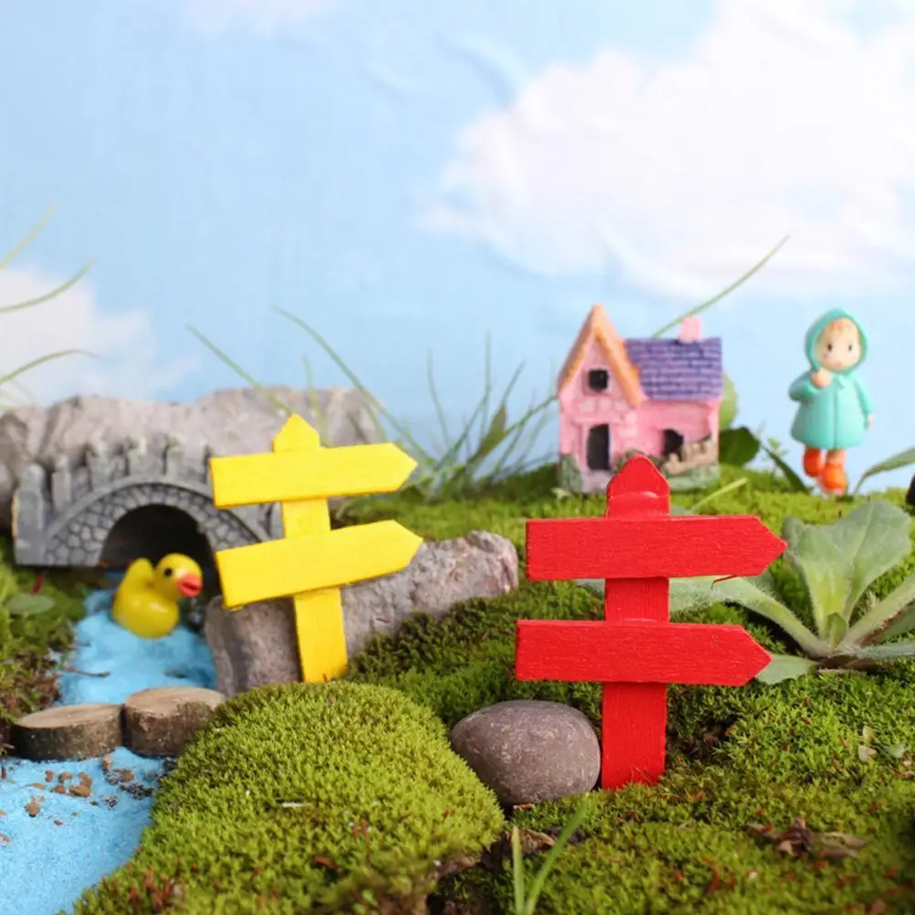 

Миниатюрный деревянный забор, миниатюрное украшение для сада, микро бонсай, горшок для ландшафта, кукольный домик «сделай сам», сказочное украшение R4G1