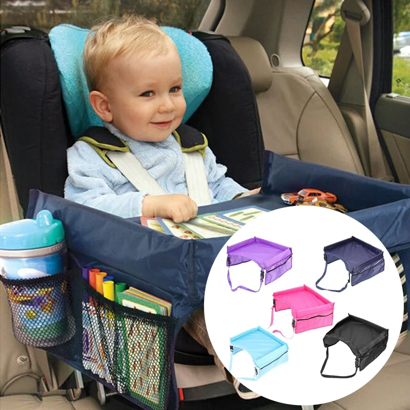 

Car Child Food Tray Board Baby safety Seat Portable Play Tray Baby Safety Waterproof Tray Chair Kid Toy Holder Baby Fence