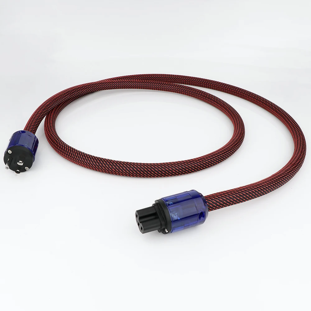 

Preffair EU AC Power Cable HiFi Power Cord Hi End US AU Audio Mains Cord Wires EU US AU Plug Amplifier Amp CD HiFi Cable