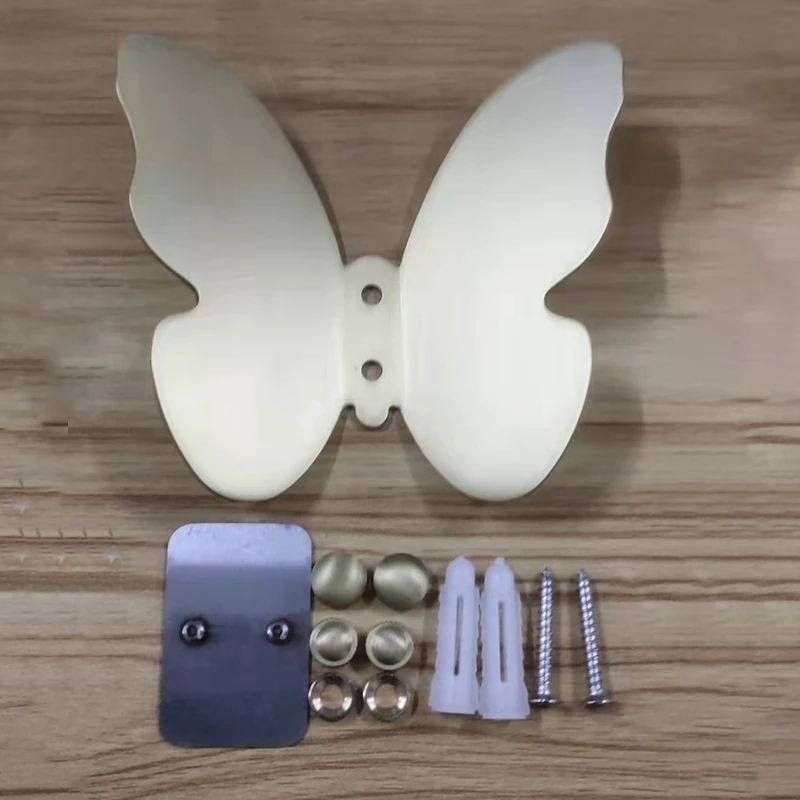 

Креативный настенный крючок в форме бабочки, многофункциональная латунная вешалка для пальто и одежды, подвесной держатель для хранения по...