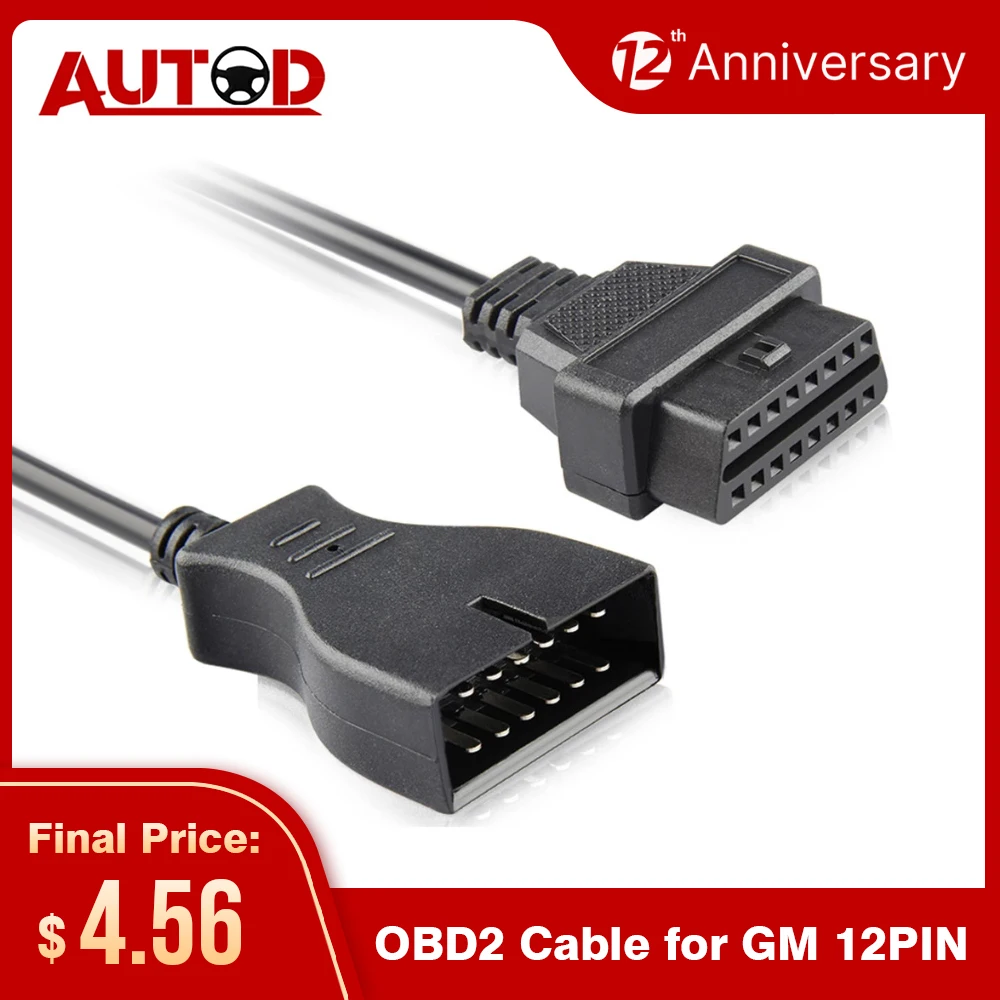 

Кабель OBD2 для разъема GM 12PIN OBD, 12-16PIN диагностический кабель, автомобильный разъем, 12-контактный Кабель-адаптер для GM12