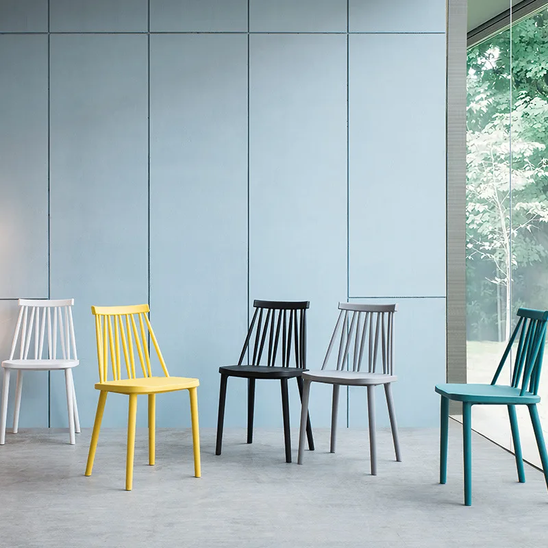 Modern Minimalist Lazy Plastic Back Stool Leisure Table And Chair Dining Chair Coffee Chair Milk Tea Chair