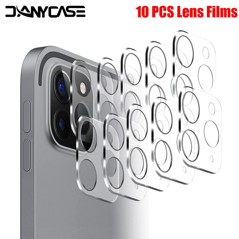 

10PCS For iPad Pro 11 Inch 2021 Lens Tempered Glass Back Camera Lens Protetor For iPad Air 4 10.9 2020 Mini 6 10.2 Pro 12.9 2021