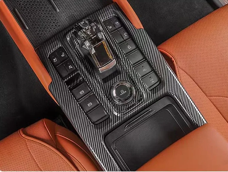 Внутренние аксессуары для Haval H9 2024 черное углеродное волокно крышка