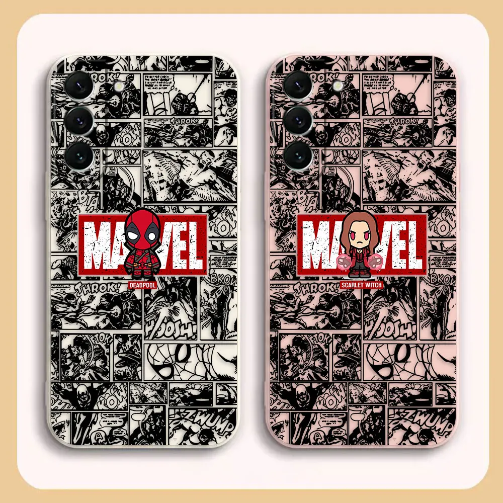 

Marvel Deadpool Comics TPU Case For Samsung S23 S22 S21 S20 FE S11 S11E S10 S10E S9 S30 Ultra Plus 4G 5G Colour Case Funda Shell