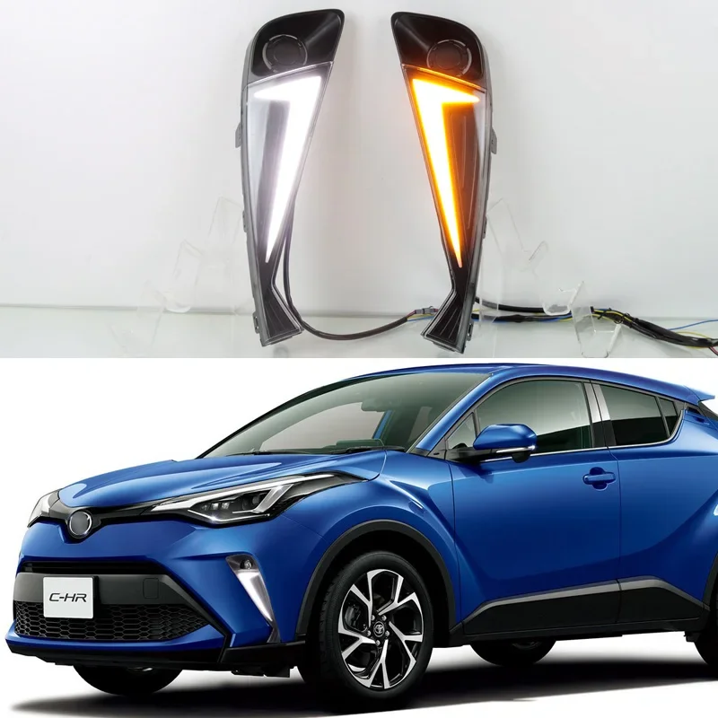 Улучшите видимость и стиль с водонепроницаемыми светодиодными DRL для Toyota C-HR CHR 2020