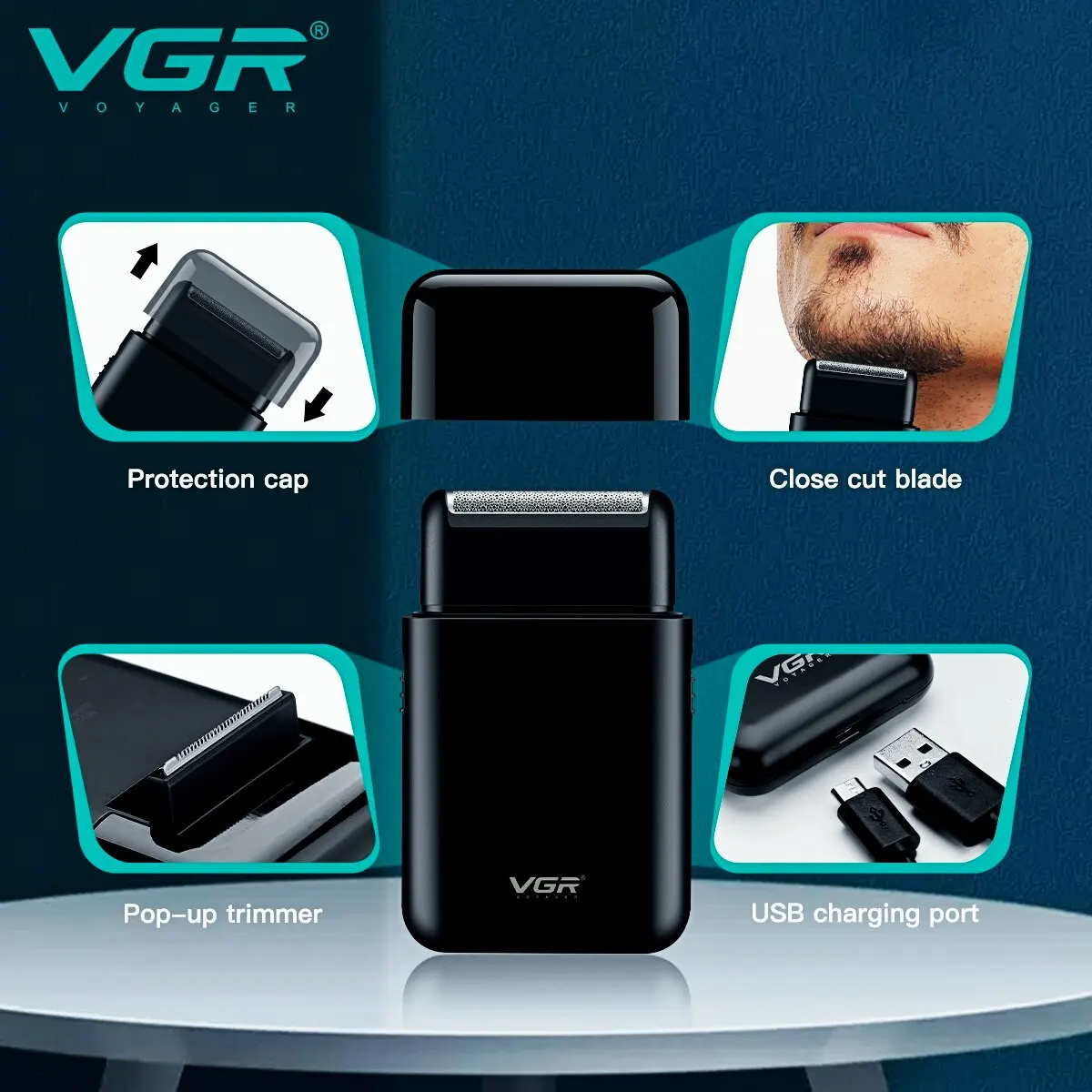 Портативная мини-электробритва VGR