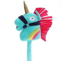 45cm original fortnite rainbow unicornss scepter plush toy doll game anime figure decoration stuffed toys kids birthday gifts