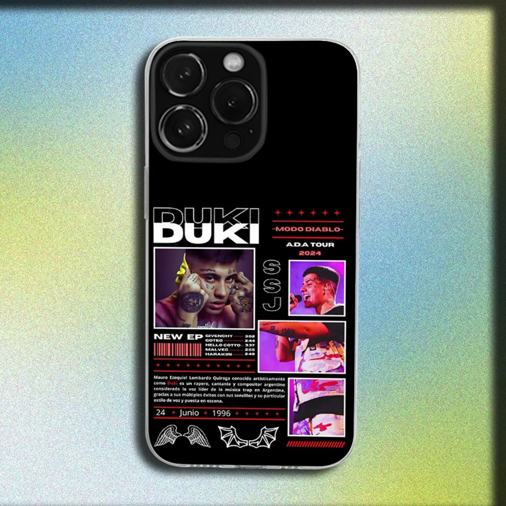 Фото Чехол для телефона Rapper AMERI D-DUKI для iPhone 16,15,14,13,12,11 Plus, Pro, Max, XR, XS, Plus, SE, Mini, прозрачный мягкий чехол №5