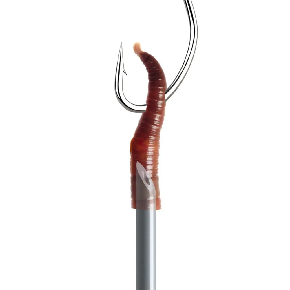 

5Pcs Fishing Stainless Steel Earthworm Drill Needle Clips Bait Caught On Bloodworm Bug Clip Fishing Tools