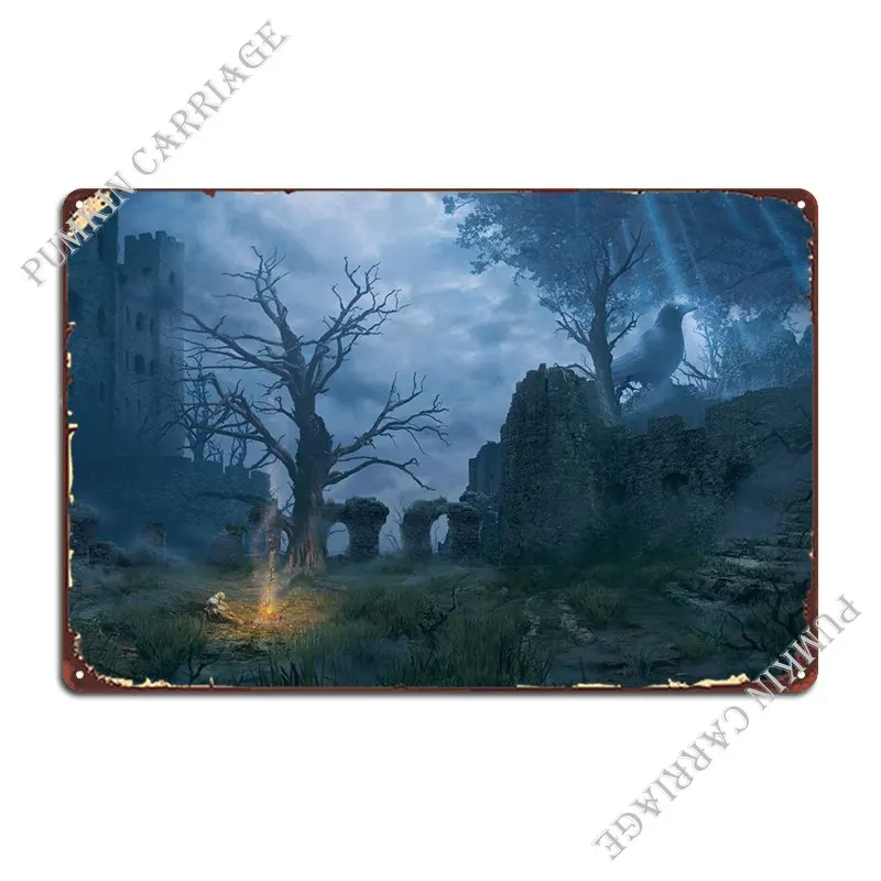 

Металлический плакат с надписью «Bonfire»