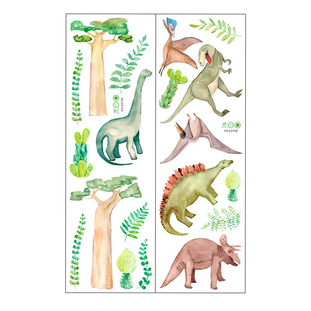

2 Sheets Wall Stickers Indoor Wall Plant Sticker Creative Indoor Decals