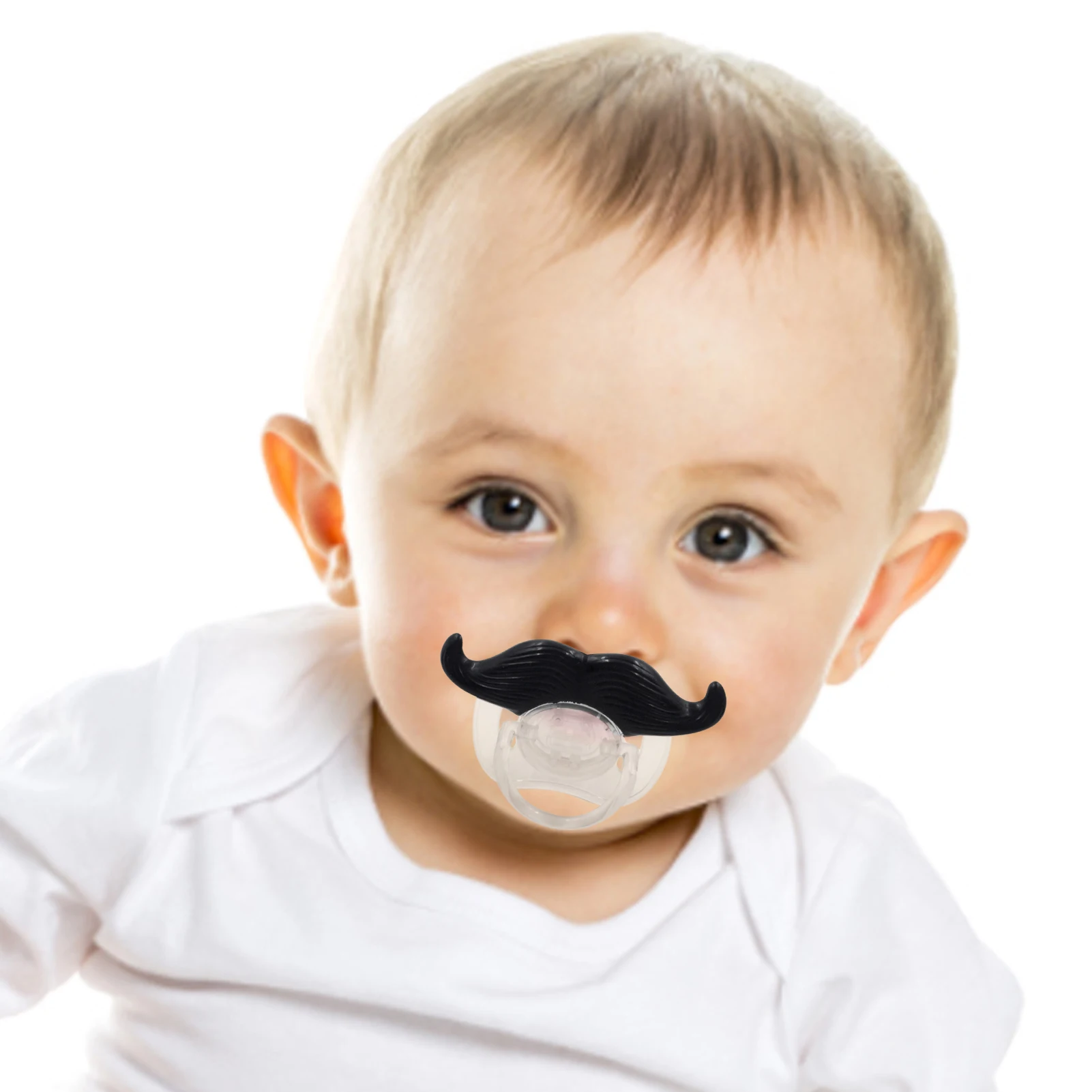 

Baby Funny Pacifier Food Grade Lips Portable Cute Pacifiers With Funny Beard Mustache Pacifier For Babies And Toddlers Unisex