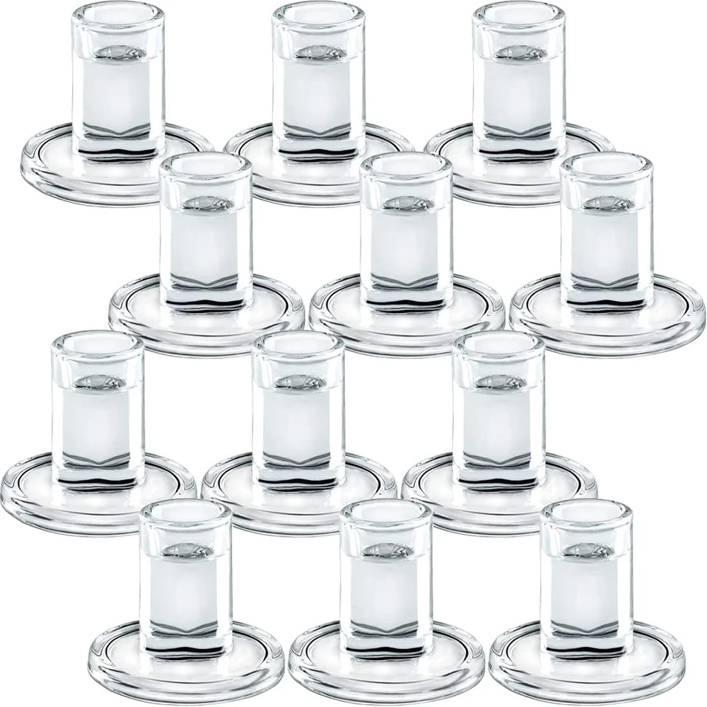 

Хрустальные конические подсвечники