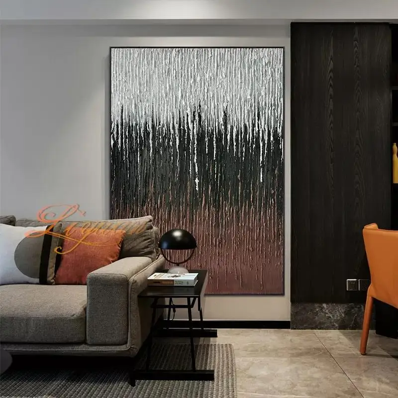 

Handmade Abstract Oil Painting Modern Wall Art On Canvas Texture Mural For Living Room Decor Nordic Home Decor Frameless