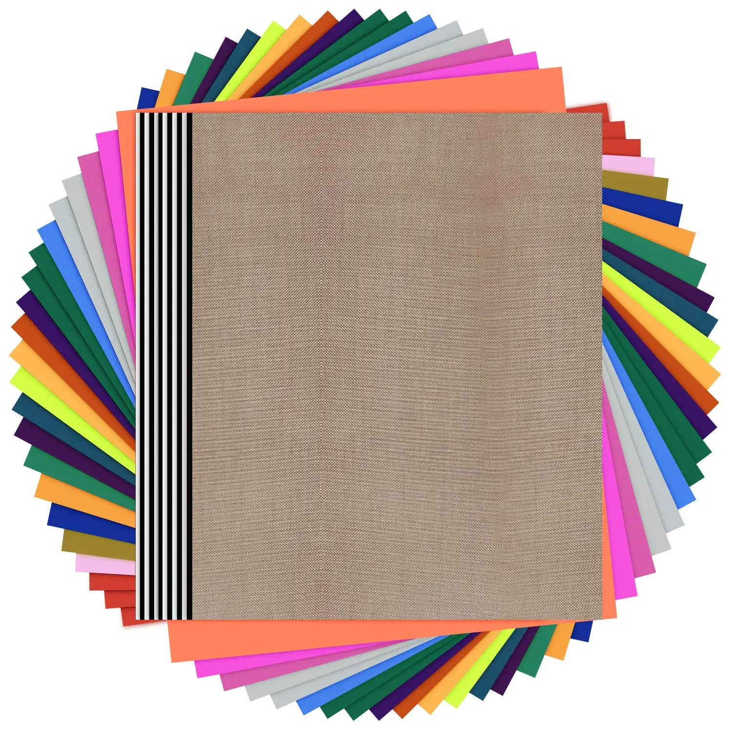 

HTVRONT 35 Pack 12X10inch Heat Transfer Vinyl Sheets Multi-color Heat Press Iron on HTV Vinyls Films for Cricut T-shirt Textiles