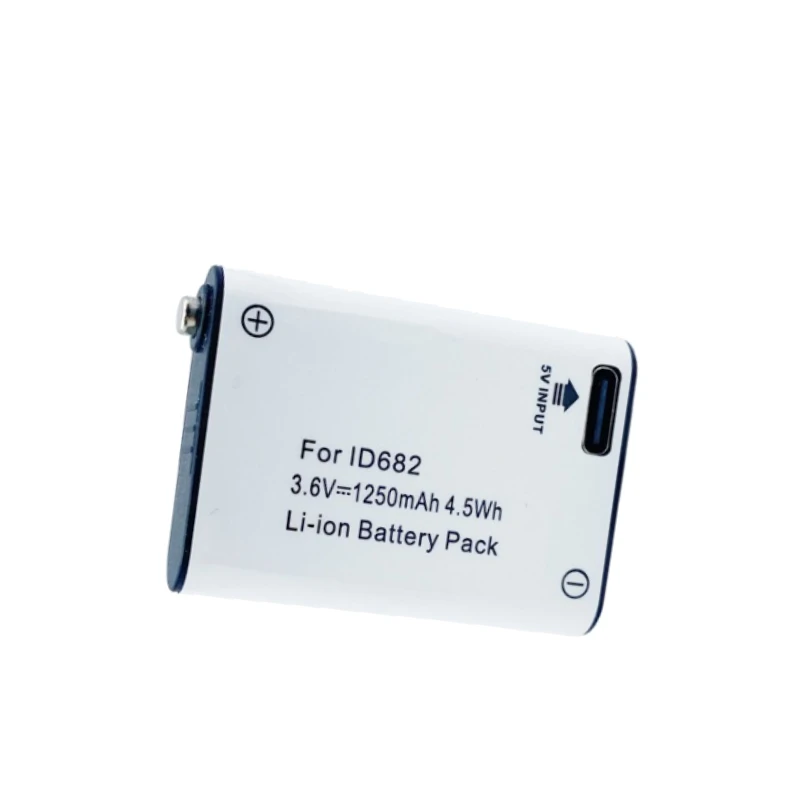 Фото Новая аккумуляторная батарея 3.6V 1250mAh с зарядкой Type-C для налобного фонаря ID682, 1250mAh для Petzl Actik Core E99ACA DL-PZ682 №4