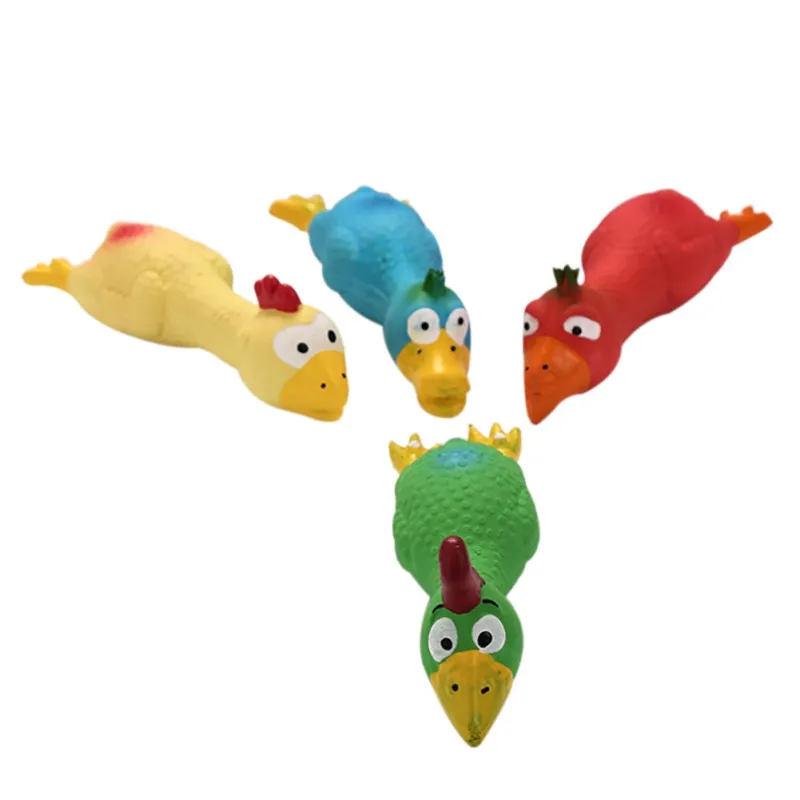 

Dog Toys Yellow Screaming Rubber Chicken Pet Squeak Squeaker Chew Gift Chew Toys Dog Accessories Squeaky Dog Toy