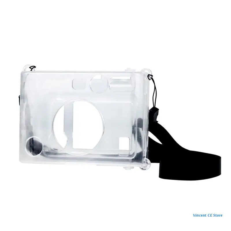 

for fujifilm Mini EVO Portable Transparent Camera Case Dustproof Protective Cover Practical Lightweight with Strap