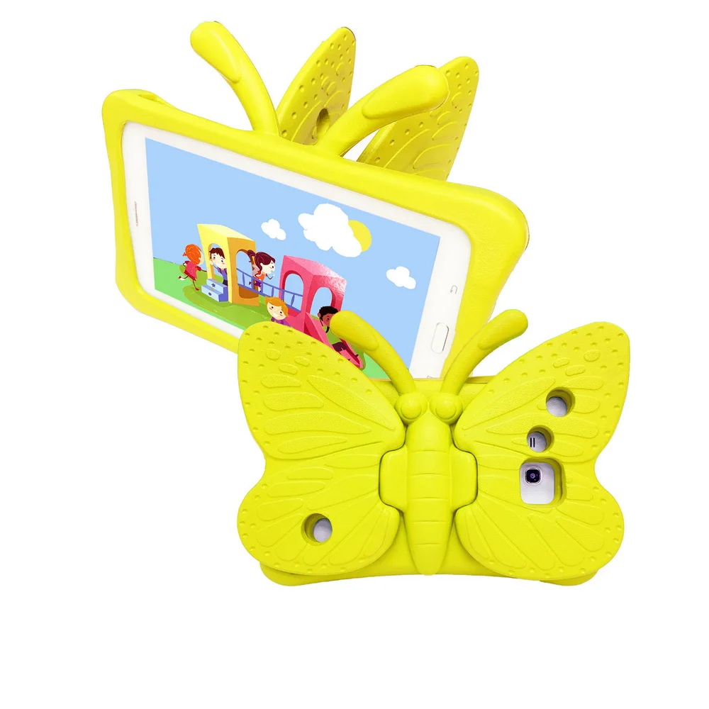 

Kids Case for Huawei T1 Butterfly Design EVA Cover With Kickstand Tablet Shell Drop-proof Shockproof Protective Cases