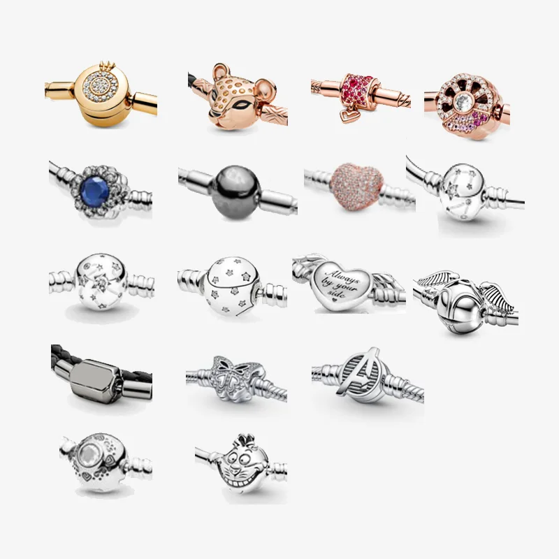 

925 Silver Bracelet Buckle Accessories Charm Making Fashion Matching Classic Love Flowers Pentagram Personality Women mare luxe