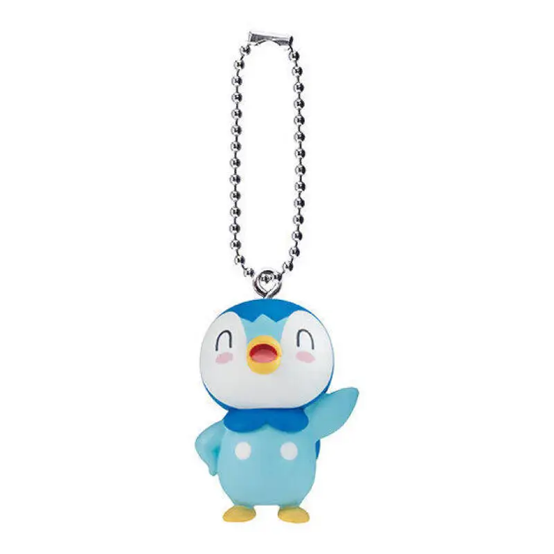 Фото Брелок-талисман Bandai Gashapon Pokemon Piplup с забавным лицом, идеальный подарок для фанатов аниме, игрушка-подарок для детей, украшение №4