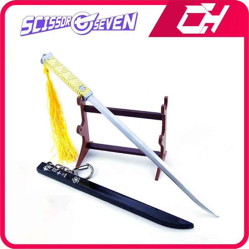 

Scissor Seven Weapon Thirteen Sword of Plum Blossom Game Keychain Weapon Model Katana Samurai Knife Royal Katana Kids Gift Toys