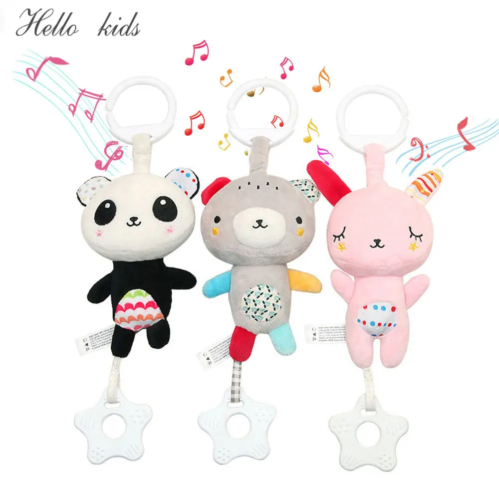 

Baby Rattles Mobiles Toddler Toys Bed Hanging Toys For Newborn Baby Soft Bed Bell Animal Musical Montessori Mobile Rattles Gift