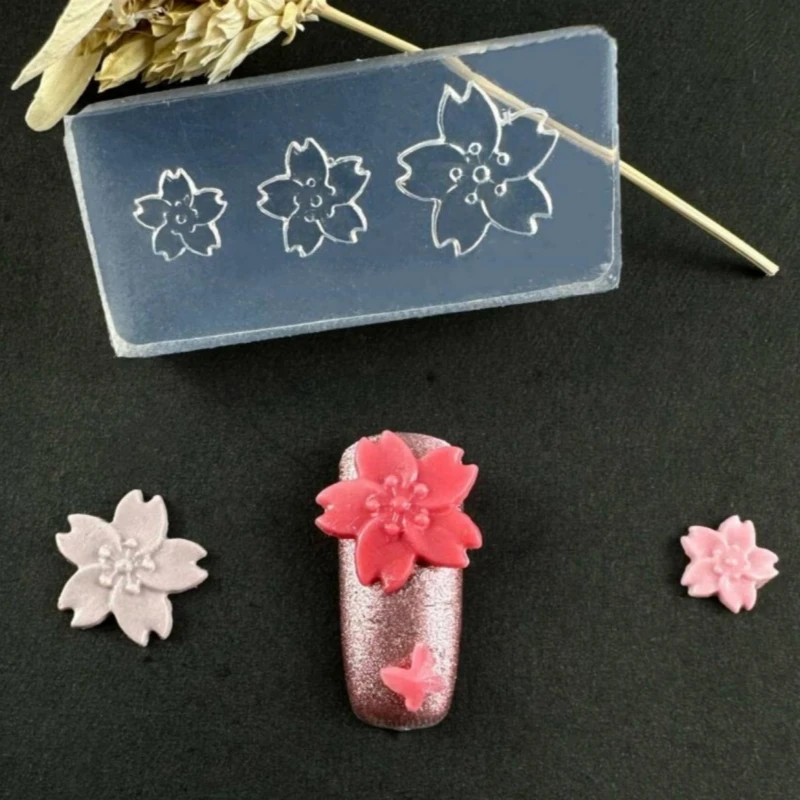 5 шт. силиконовые формочки для ногтей