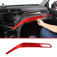 for toyota camry 2018 2021 abs car styling center console copilot dashboard panel decoration trim strips cover interior