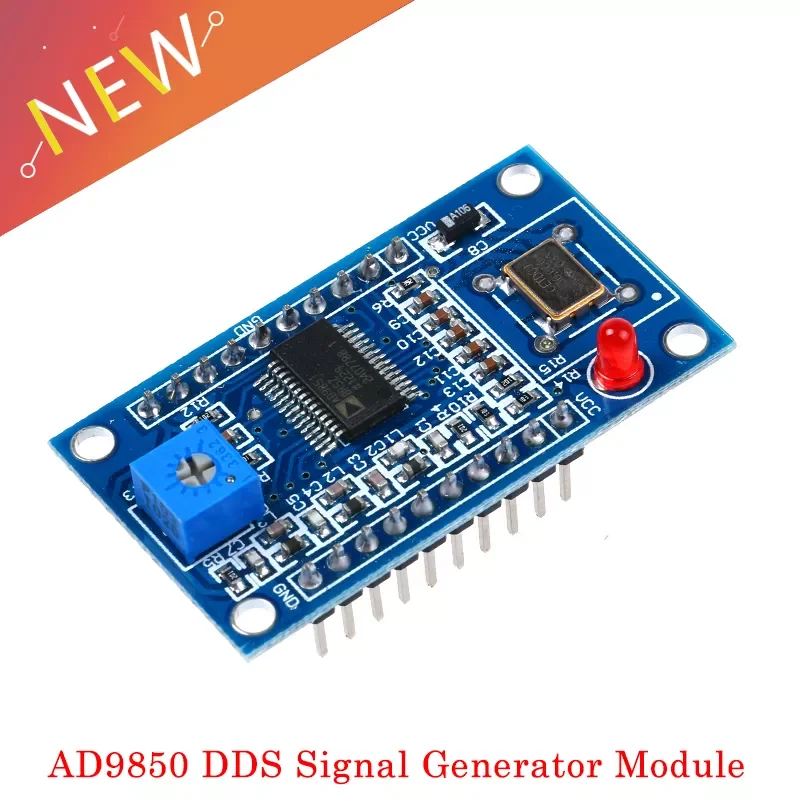 

NEW2023 AD9850 DDS Signal Generator Module 0-40MHz 2 Sine Wave and 2 Square Low-pass Filter Crystal Oscillator Test Equipment Bo