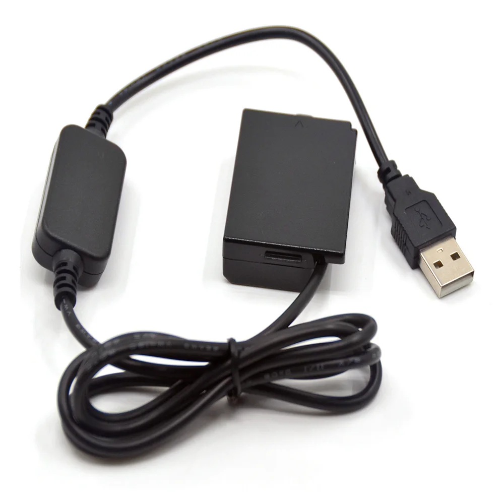

5V Power Bank USB Cable+DR-E10 DC Coupler LP-E10 Dummy Battery For Canon 1500D 1300D 1200D Kiss X50 Rebel T3 T5 T6 Camera