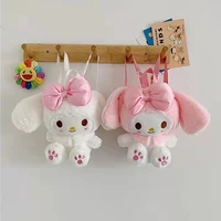 25cm kawaii japanese sanrio cartoon my melody cute plush anime figure stuffed pp cotton materialdoll toys backpack for gril gift