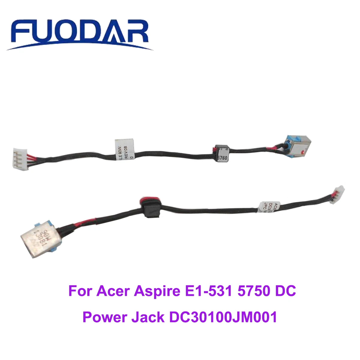 

Разъем питания постоянного тока с кабелем для Acer Aspire E1-531 5750, разъем питания постоянного тока DC30100JM001