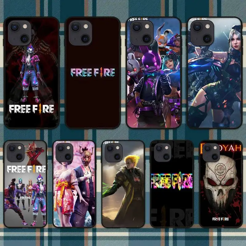 

Чехол для телефона Free Fire game для iPhone 11 12 Mini 13 14 Pro XS Max X 8 7 6s Plus 5 SE XR