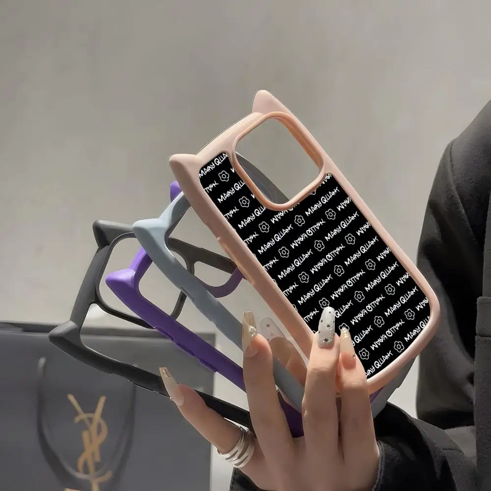 Модный чехол для телефона Mary Design Quants IPhone 16 Pro Max 14 13 15 12 11 с прозрачной рамкой милый