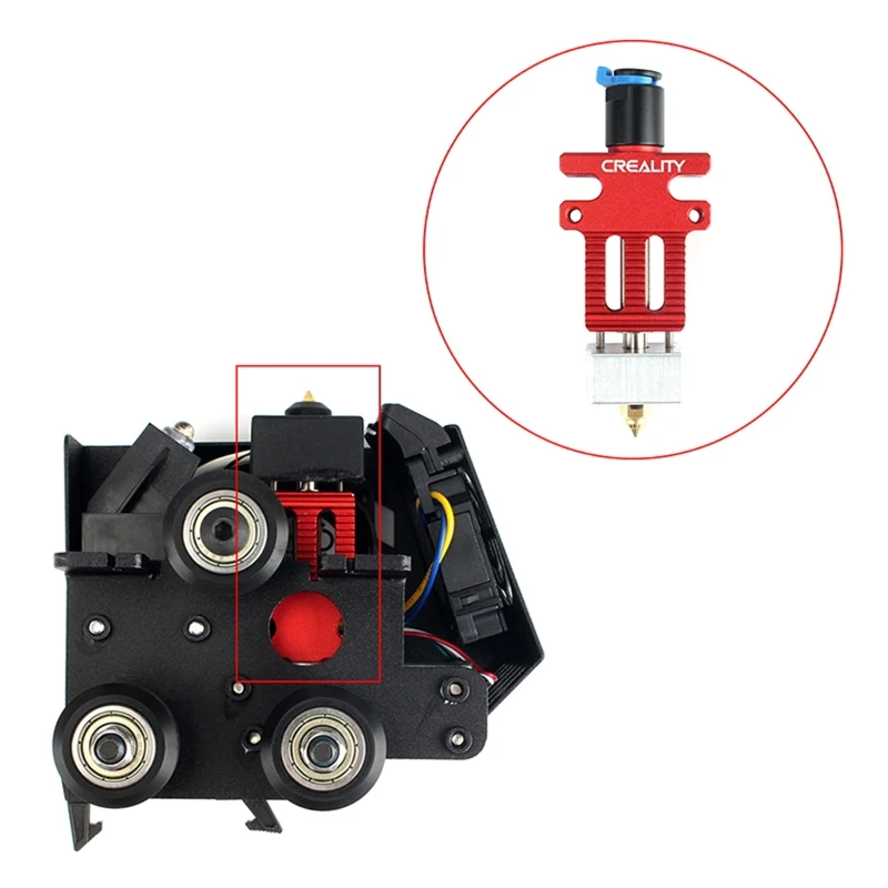 

Durable 3D Printer Full Assembled Hot End Kit Low Power Metal Extruder Heat Block High Accuracy 0.4mm Nozzle For CR 6 SE