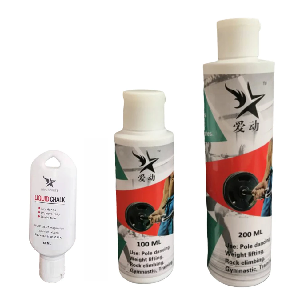 

200ML/250ml Liquid Chalk Anti-slip Magnesium Powder For Weightlifting Rock Climbing Lifting Workout Powder Gym Fitness Supplies