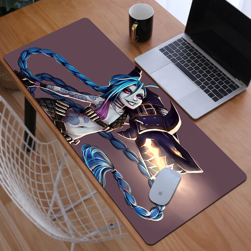 

Коврик для мыши Xxl Jinx игровой коврик для мыши Аниме Компьютерные аксессуары Настольный коврик коврики для геймеров для офиса настольного ПК...