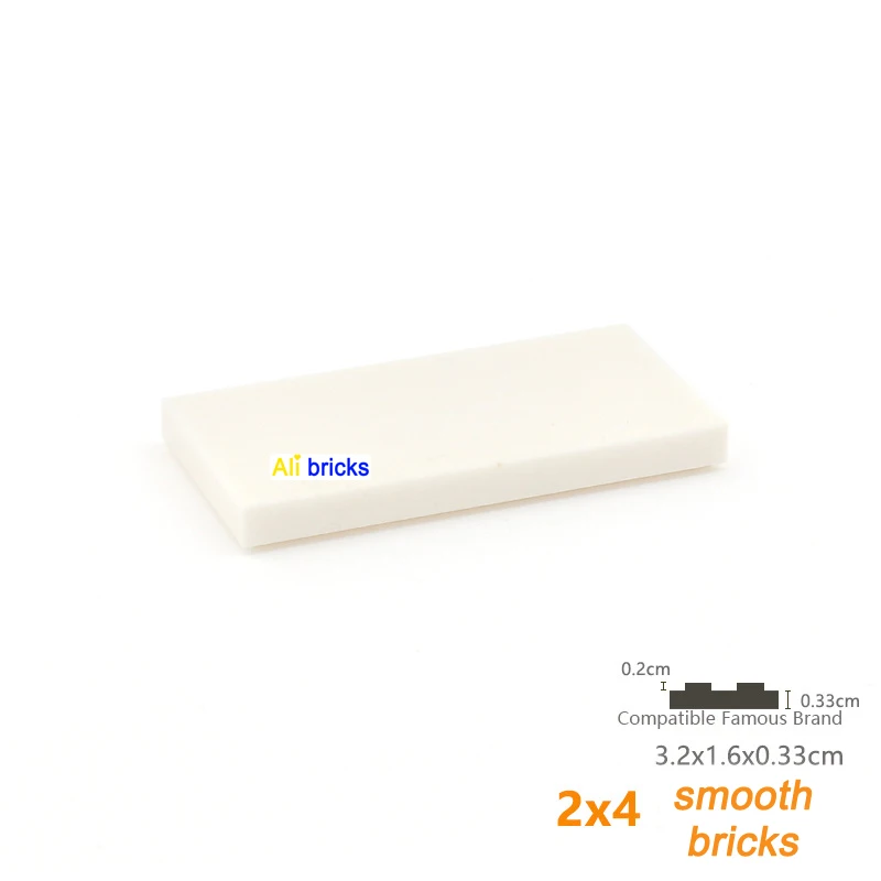 160 шт. MOC Brick Parts 87079 Плитка 2x4 con Groove совместимый Building Block particelle fai da te Assmble Kid Puzzle Toy regalo