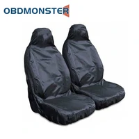 2pcs universal car front seat protector cover duty waterproof auto seat covers high quality breathable cushion protector black